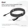 CLUB3D USB 3.2 Gen1 aktīvais retranslācijas kabelis 5m/16.4 pēdas M/F 28AWG