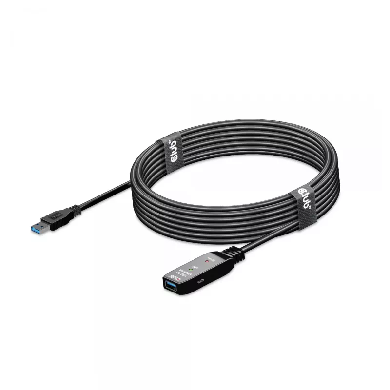 CLUB3D USB 3.2 Gen1 aktīvais retranslācijas kabelis 5m/16.4 pēdas M/F 28AWG