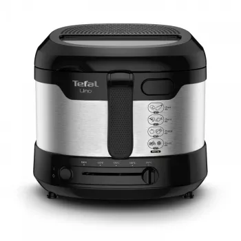 Tefal Uno FF215D Viena 1,8 L Brīvi stāvoša 1600 W Fritieris Melns, nerūsējošais tērauds