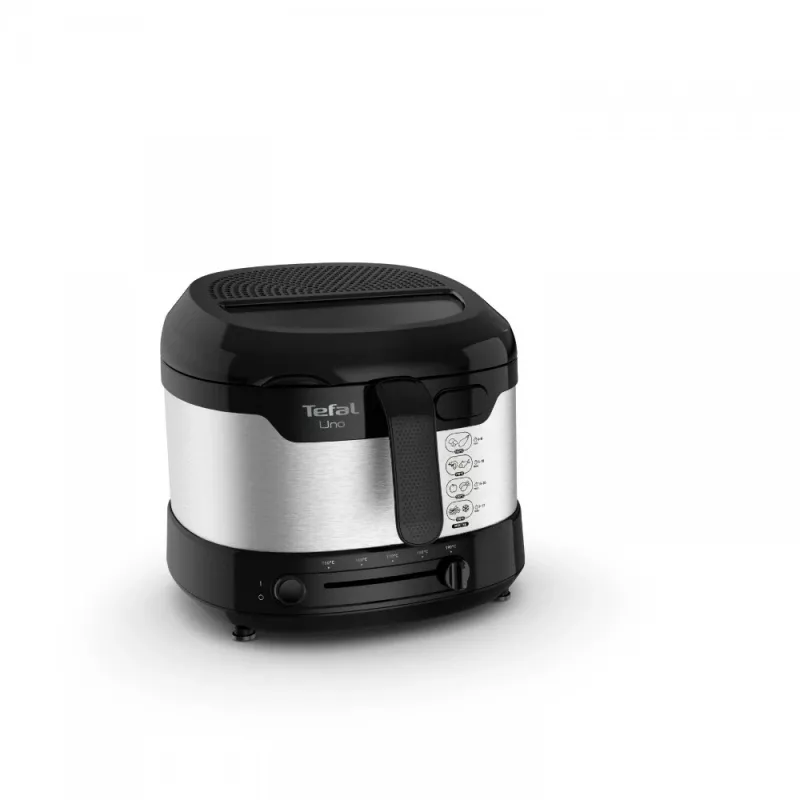 Tefal Uno FF215D Viena 1,8 L Brīvi stāvoša 1600 W Fritieris Melns, nerūsējošais tērauds