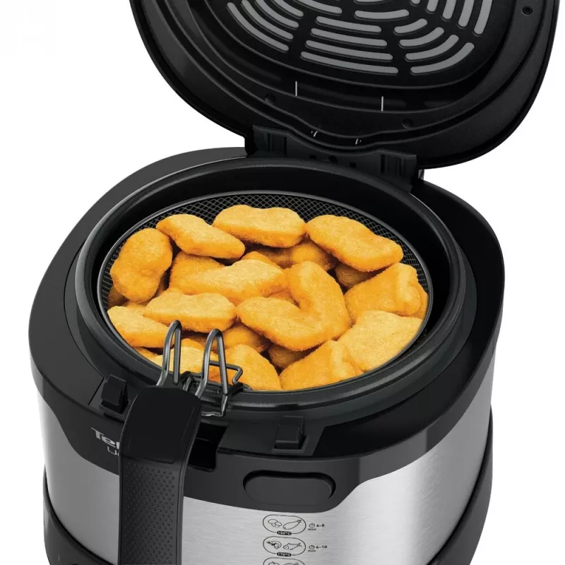 Tefal Uno FF215D Viena 1,8 L Brīvi stāvoša 1600 W Fritieris Melns, nerūsējošais tērauds