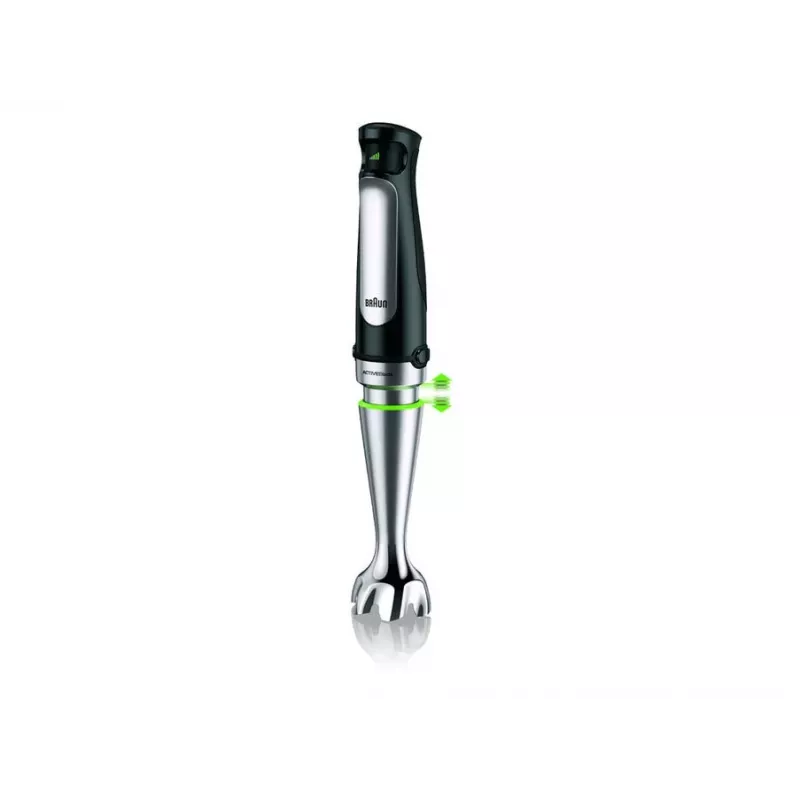 Braun MQ 7025X 0,6 L iegremdējamais blenderis 1000 W Melns, Nerūsējošais tērauds