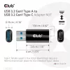 CLUB3D USB 3.2 Gen1 Tips A uz USB 3.2 Gen1 Type C adapters M/F