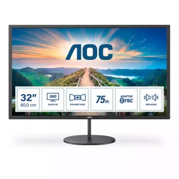 AOC V4 Q32V4 datora monitors 80 cm (31,5 collas) 2560 x 1440 pikseļi 2K Ultra HD LED Melns