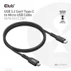 CLUB3D USB 3.2 Gen1 Type-C uz Micro USB kabelis M/M 1 m /3.28 pēdas