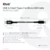 CLUB3D USB 3.2 Gen1 Type-C uz Micro USB kabelis M/M 1 m /3.28 pēdas