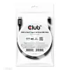 CLUB3D USB 3.2 Gen1 Type-C uz Micro USB kabelis M/M 1 m /3.28 pēdas