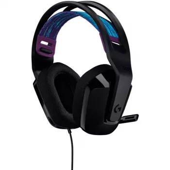 Logitech G G335 austiņas ar galvas saiti, 3.5 mm savienotājs, melna