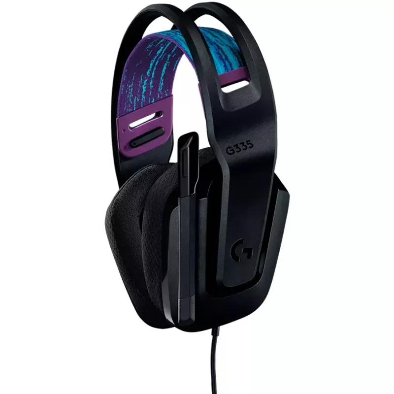 Logitech G G335 austiņas ar galvas saiti, 3.5 mm savienotājs, melna