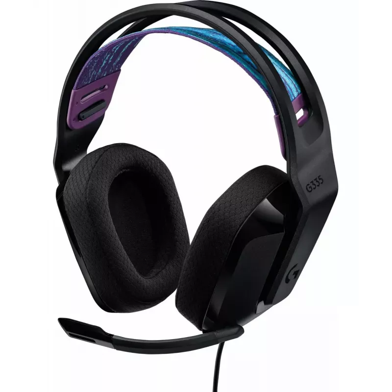 Logitech G G335 austiņas ar galvas saiti, 3.5 mm savienotājs, melna
