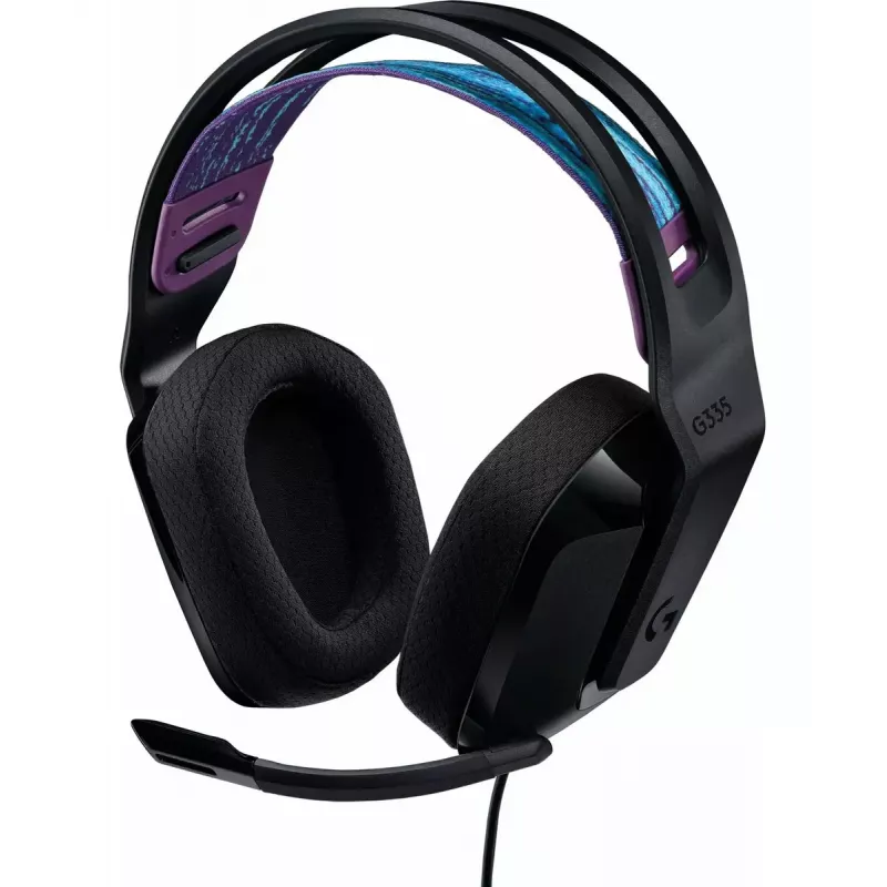 Logitech G G335 austiņas ar galvas saiti, 3.5 mm savienotājs, melna