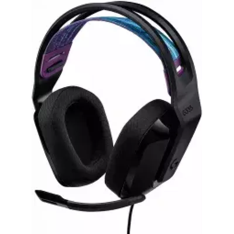 Logitech G G335 austiņas ar galvas saiti, 3.5 mm savienotājs, melna