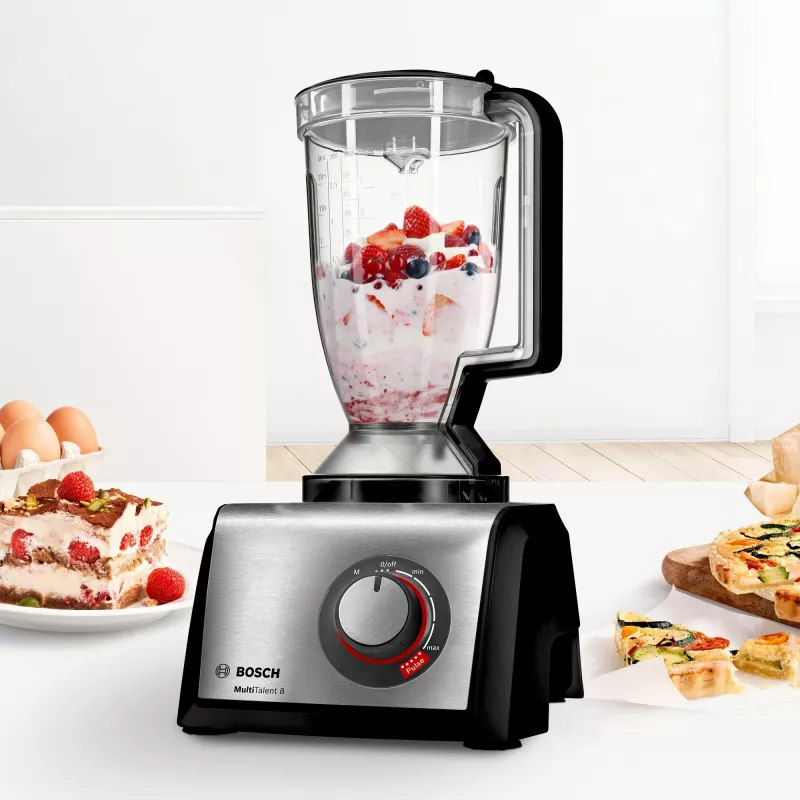 Virtuves kombains Bosch MC812M844 1250 W 3,9 L Melns, Nerūsējošais tērauds
