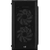 PC korpuss AEROCOOL CS107V2 Mini Tower — Melns, microATX/Mini-ITX, 2x120mm ventilatori, 1x3.5 collu + 2x2.5 collu nodalījumi