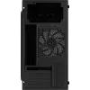 PC korpuss AEROCOOL CS107V2 Mini Tower — Melns, microATX/Mini-ITX, 2x120mm ventilatori, 1x3.5 collu + 2x2.5 collu nodalījumi