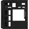 PC korpuss AEROCOOL CS107V2 Mini Tower — Melns, microATX/Mini-ITX, 2x120mm ventilatori, 1x3.5 collu + 2x2.5 collu nodalījumi