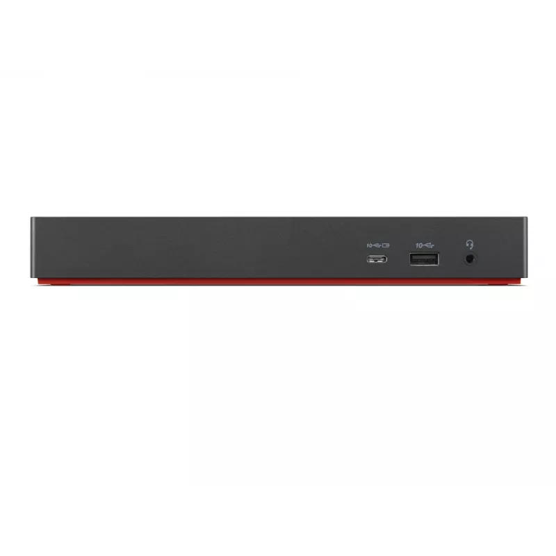 Lenovo 40B00300EU klēpjdatora dokstacija/porta replikators ar vadu Thunderbolt 4 melns, sarkans