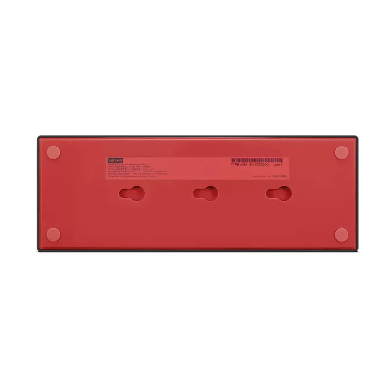 Lenovo 40B00300EU klēpjdatora dokstacija/porta replikators ar vadu Thunderbolt 4 melns, sarkans