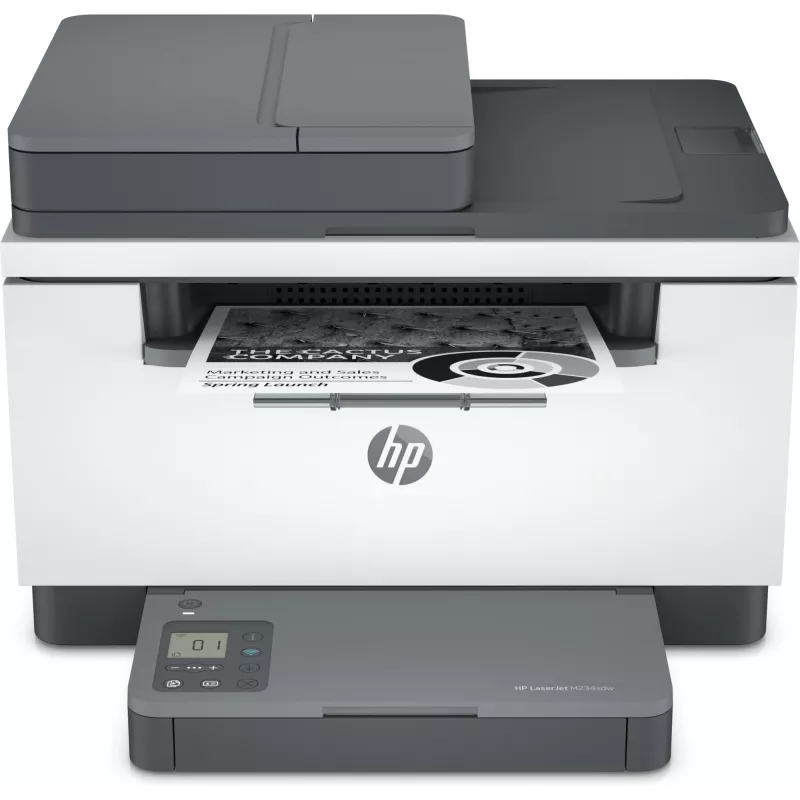 Daudzfunkciju lāzerprinteris HP LaserJet MFP M234sdw — Melnbalts A4, 29 lpp/min, Divpusējā druka, Wi‑Fi, Ethernet