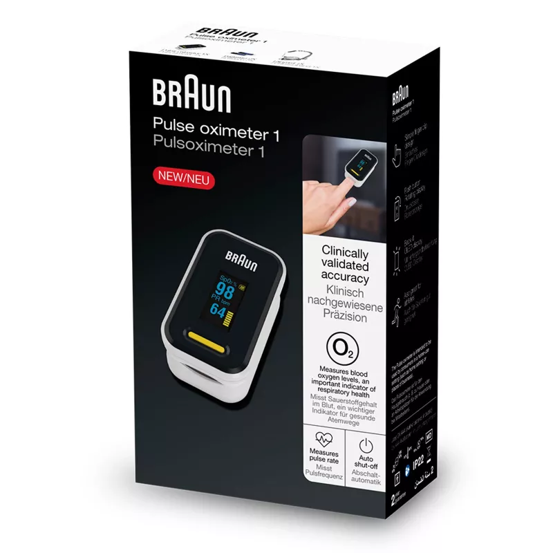 Braun YK-81CEU pulsa oksimetrs 1, melns