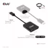 MST centrmezgls DisplayPort 1.4 uz DisplayPort + HDMI 4K60Hz CLUB3D CSV-7220