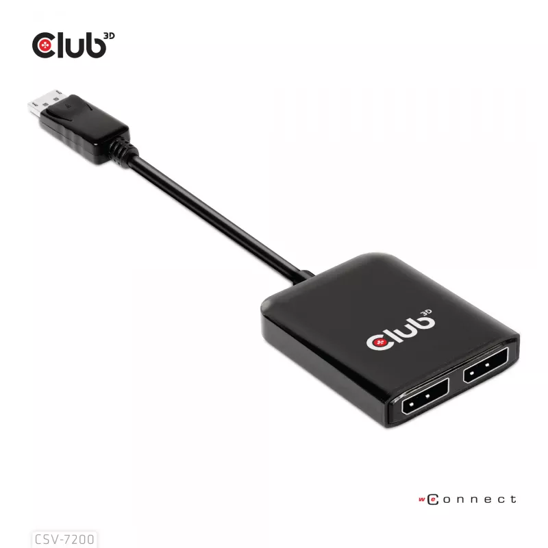 MST centrmezgls DisplayPort 1.4 uz DisplayPort + HDMI 4K60Hz CLUB3D CSV-7220
