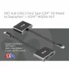 CLUB3D MST centrmezgls USB3.2 Gen2 Type-C(DP Alt-Mode) uz DisplayPort + HDMI 4K60Hz M/F