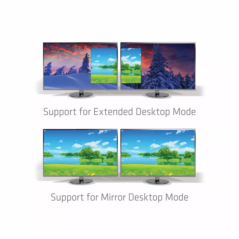CLUB3D MST centrmezgls USB3.2 Gen2 Type-C(DP Alt-Mode) uz DisplayPort + HDMI 4K60Hz M/F