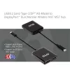 CLUB3D USB3.2 Gen2 Type-C(DP™ Alt-Mode) uz DisplayPort™ divu monitoru 4K60Hz M/F MST centrmezgls