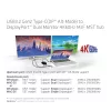 CLUB3D USB3.2 Gen2 Type-C(DP™ Alt-Mode) uz DisplayPort™ divu monitoru 4K60Hz M/F MST centrmezgls