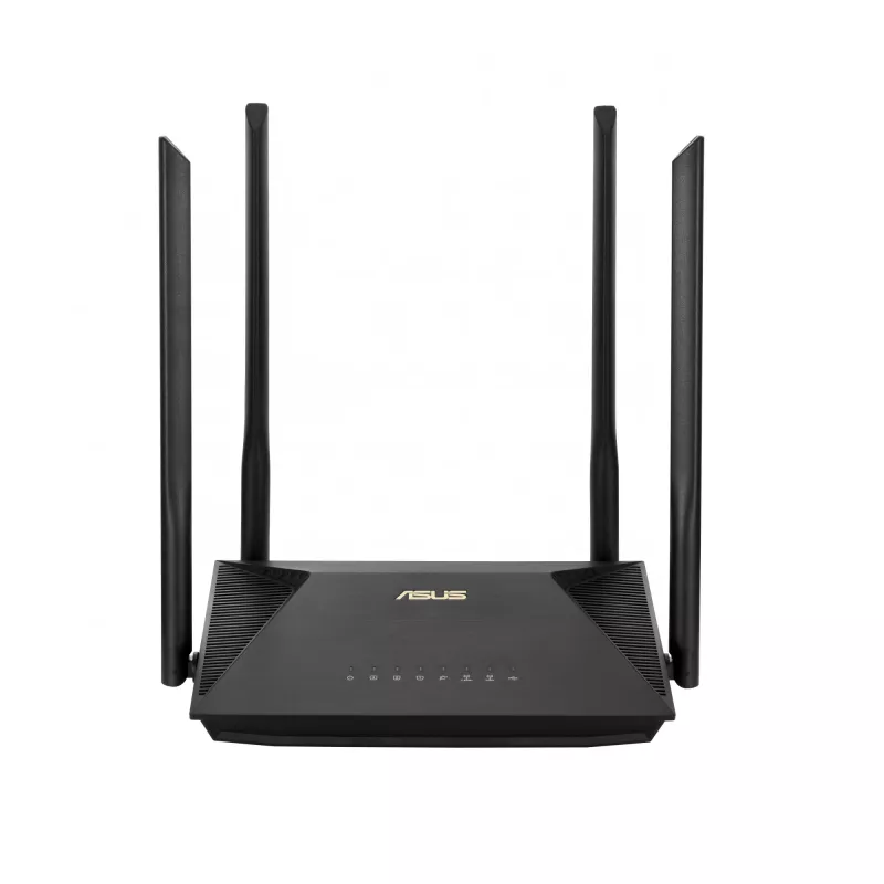 ASUS RT-AX53U bezvadu maršrutētājs Gigabit Ethernet Divjoslu (2,4 GHz / 5 GHz) Melns