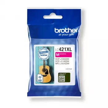 Brother LC-421XLM tintes kasetne 1 gab. Oriģināla Augsta (XL) ietilpība Fuksīna krāsas
