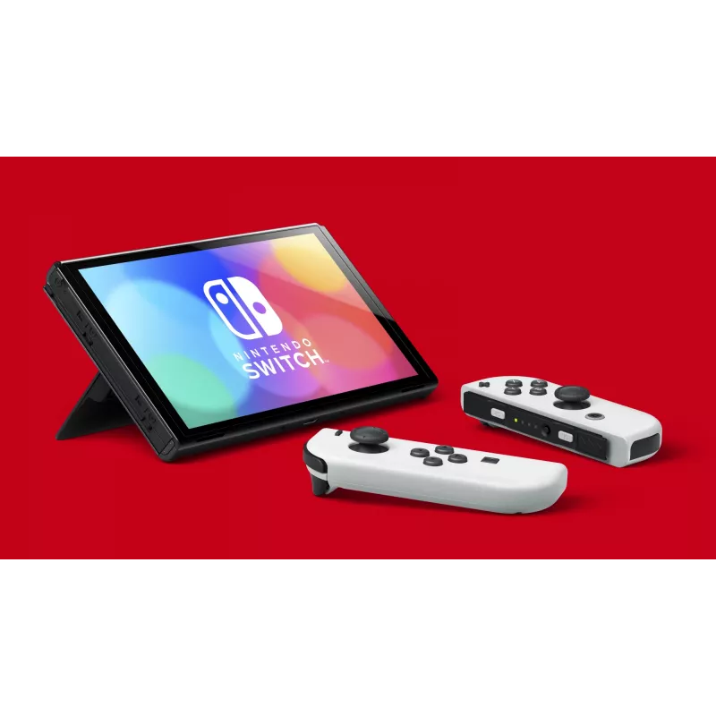 Nintendo Switch OLED, Nintendo Switch, NVIDIA Custom Tegra, Balts, Analogais / Digitālais, Sākuma poga, Barošanas poga, Pogas