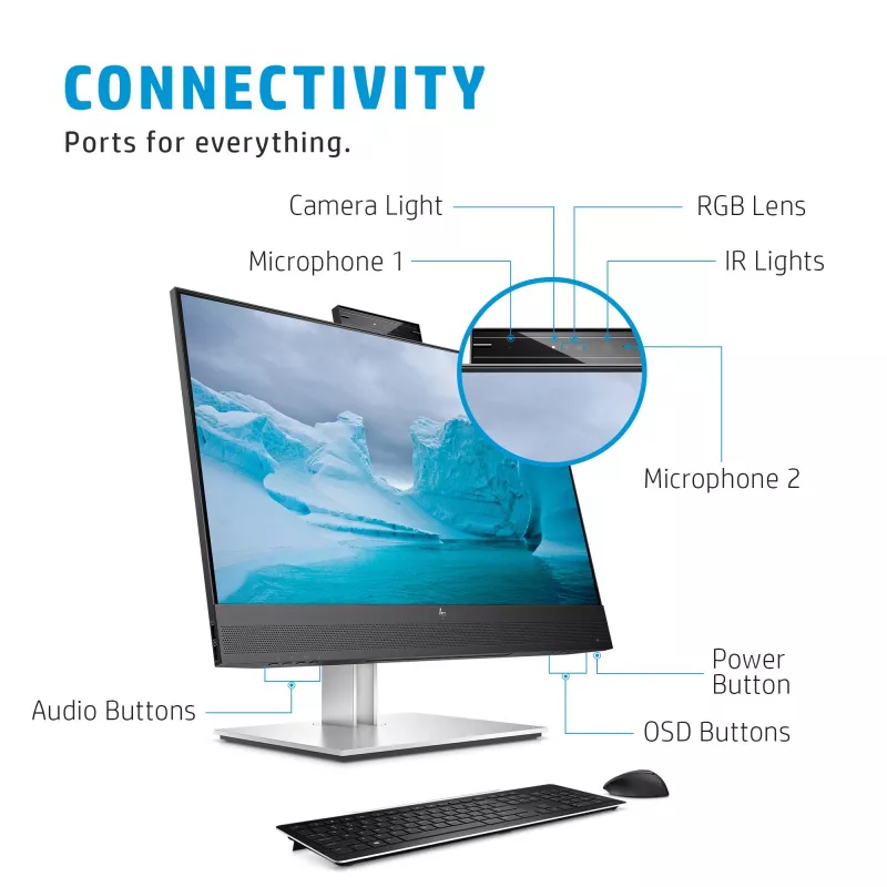 Monitors HP E24mv G4 23.8 collu Full HD 1920 x 1080