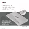 CLUB3D Certified Thunderbolt™4 Portable 5-in-1 Hub ar Smart Power