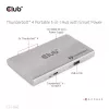 CLUB3D Certified Thunderbolt™4 Portable 5-in-1 Hub ar Smart Power