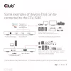CLUB3D Certified Thunderbolt™4 Portable 5-in-1 Hub ar Smart Power