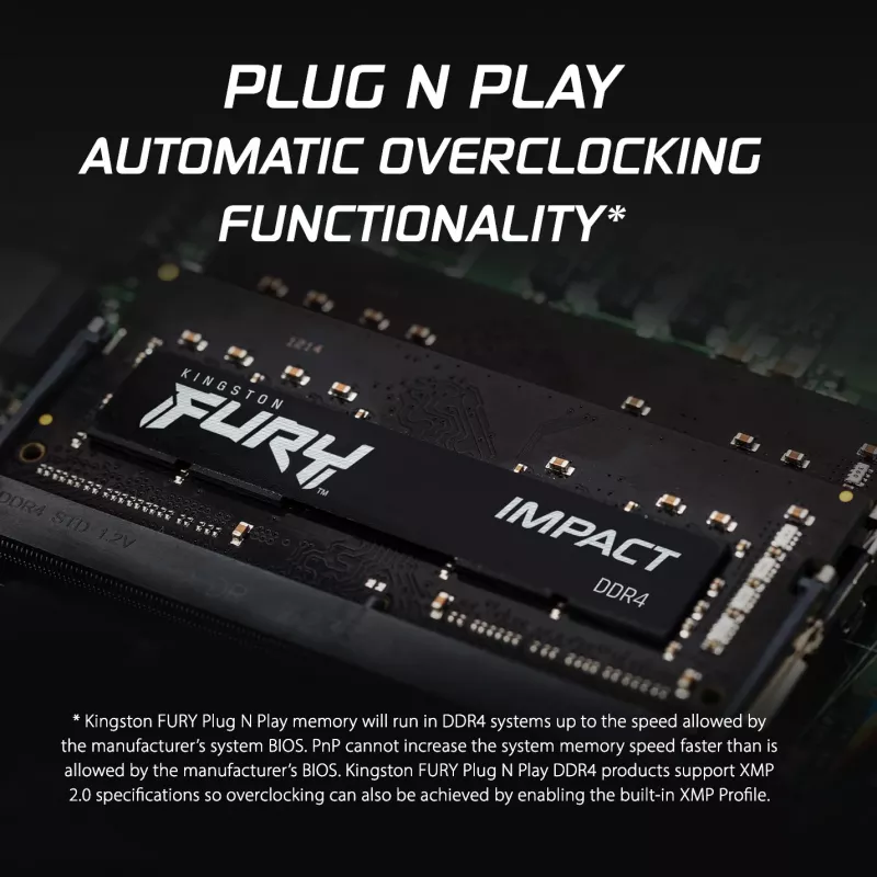 Kingston Technology FURY 32GB 3200MT/s DDR4 CL20 SODIMM Impact