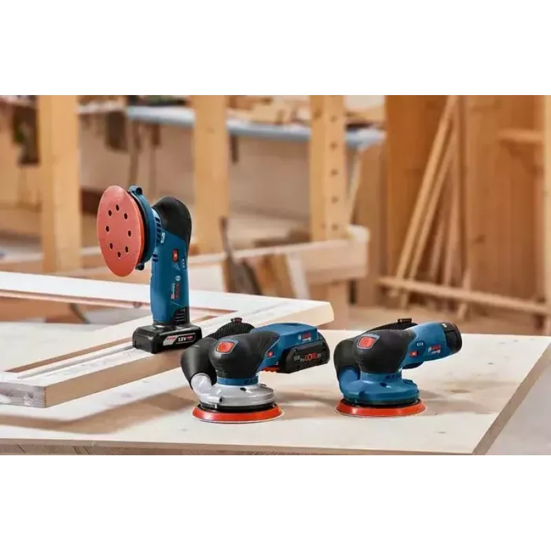 Bosch GEX 18V-125 Professional nejaušas orbitālais slīpmašīna 10000 RPM 20000 OPM melna, zila, pelēka, sarkana