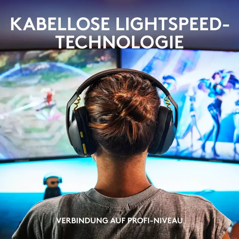 LOGITECH G435 Lightspeed Wireless Gaming Headset - Melns