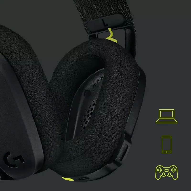 LOGITECH G435 Lightspeed Wireless Gaming Headset - Melns