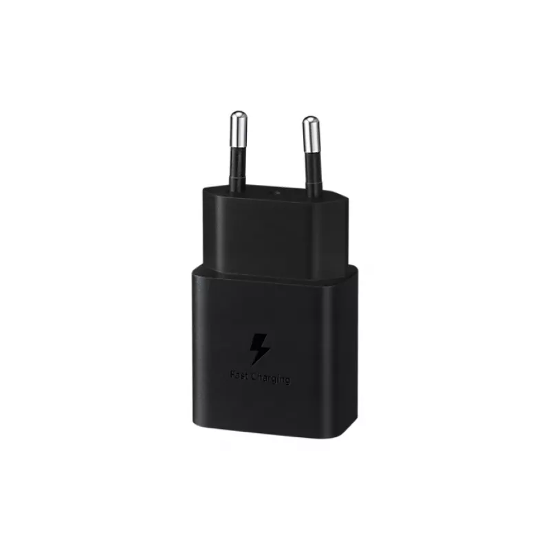 Mobilo ierīču lādētājs Samsung EP-T1510NBEGEU, USB-C 15 W, 5–9 V izeja, 2 A, melns