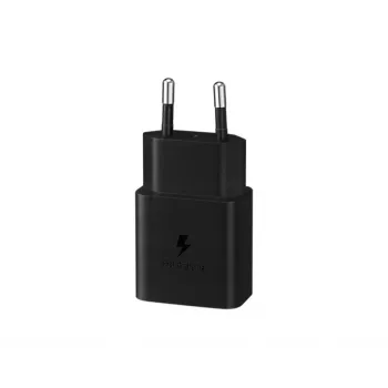 Mobilais lādētājs Samsung EP-T1510XBEGEU, 1 USB-C ports, 9V/1.67A izeja, 1 m kabelis, melns