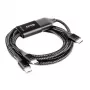 CLUB3D USB Type-C, Y uzlādes kabelis ar 2x USB Type-C, maks. 100W, 1,83m/6ft M/M