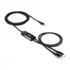 CLUB3D USB Type-C, Y uzlādes kabelis ar 2x USB Type-C, maks. 100W, 1,83m/6ft M/M
