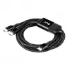 CLUB3D USB Type-C, Y uzlādes kabelis ar 2x USB Type-C, maks. 100W, 1,83m/6ft M/M