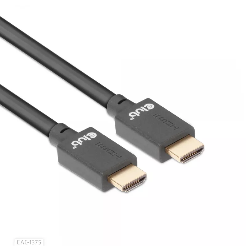 CLUB3D Ultra High Speed HDMI™ sertificēts kabelis 4K120Hz 8K60Hz 48Gbps M/M 5m/16.4ft