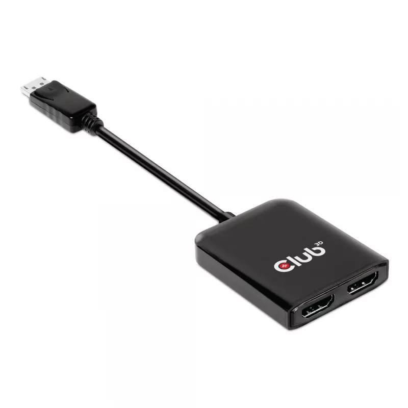 CLUB3D Multi Stream Transport (MST) centrmezgls DisplayPort 1.4–HDMI diviem 4K60Hz monitoriem M/F