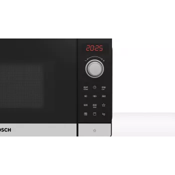 Bosch Serie 2 FEL023MS2 mikroviļņu krāsns Melna, Nerūsējošais tērauds Solo mikroviļņu krāsns Darba virsmas 20 L 800 W