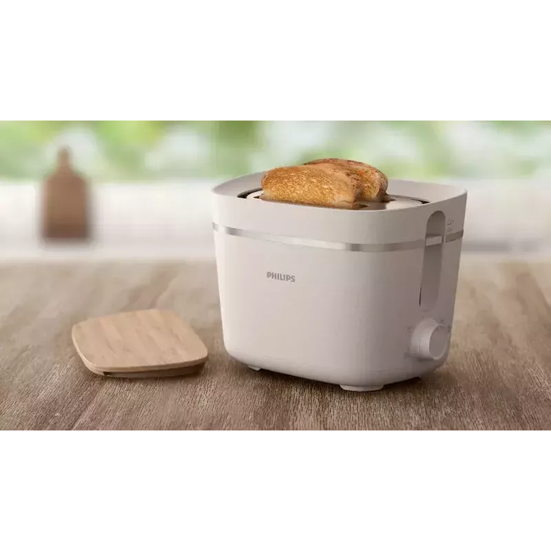 Toasteris Philips HD2640/10 Eco Conscious Edition, 2 šķēles, 830 W, balts